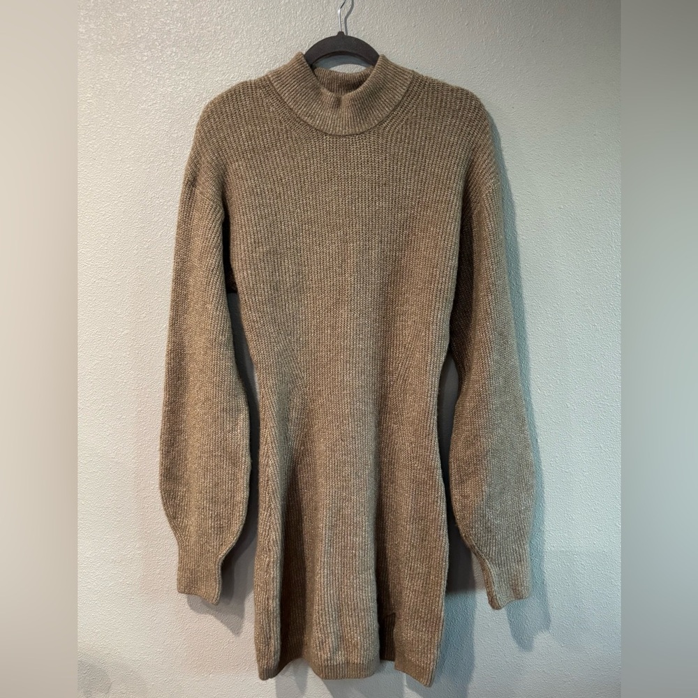 Divided Light Brown Knit Sweater dress